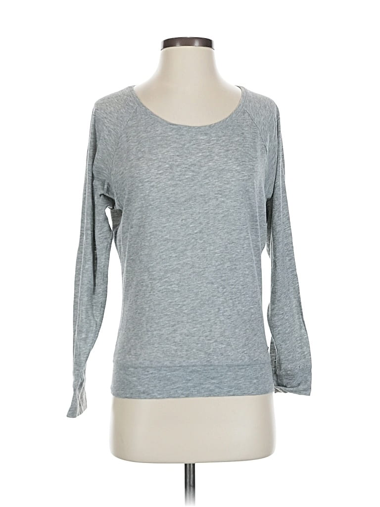 Pre-owned Victoria's Secret Pink 3/4 Sleeve T-shirt In Gray