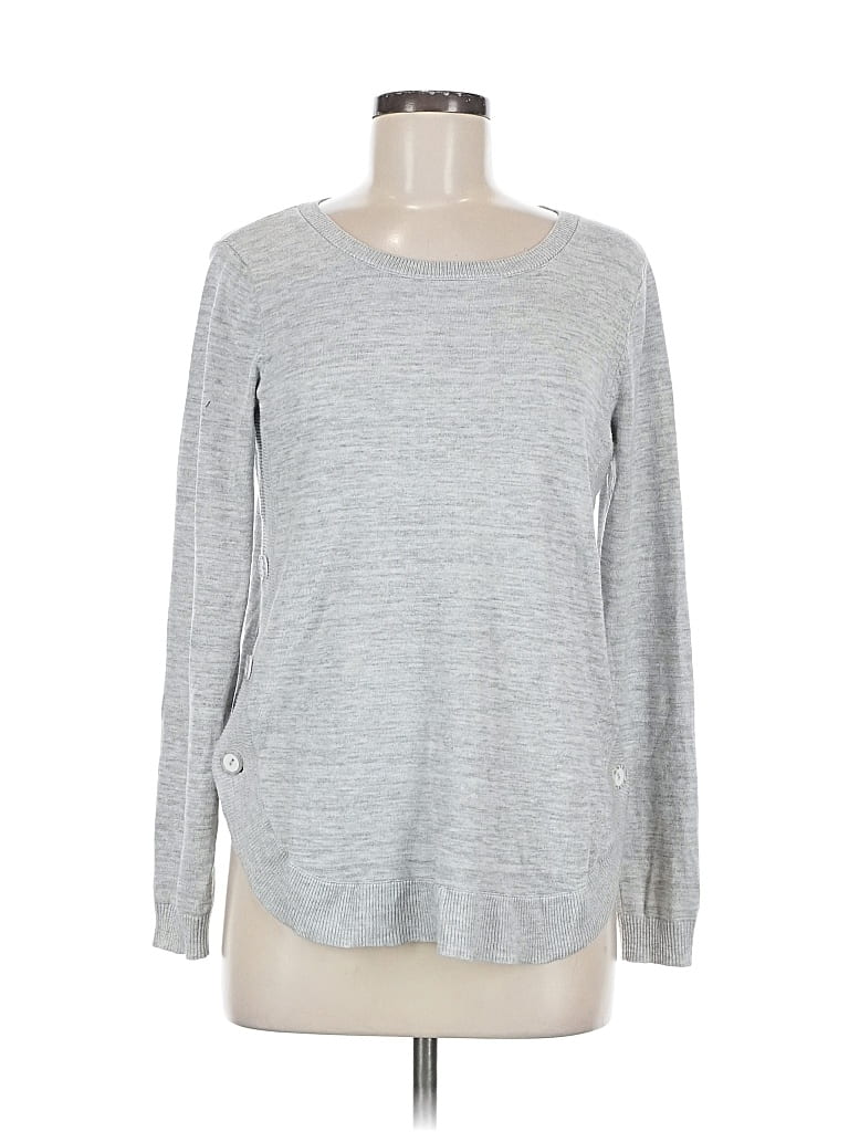 Pre-owned Lety & Me Pullover Sweater In Silver
