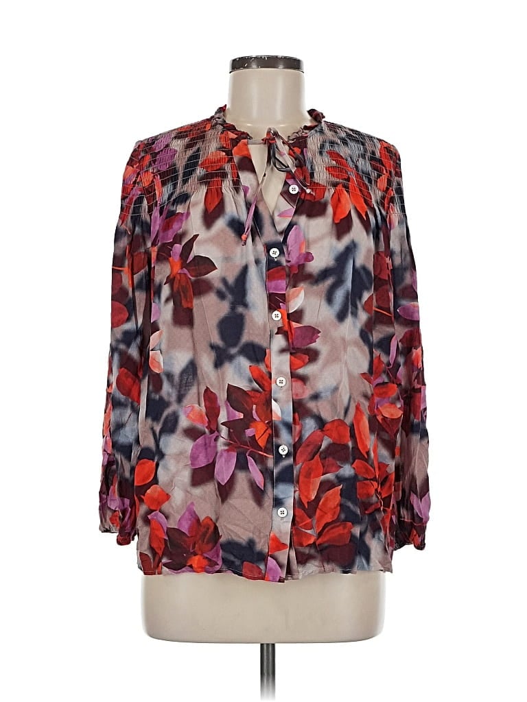 Pre-owned Soft Surroundings 3/4 Sleeve Blouse In Pink