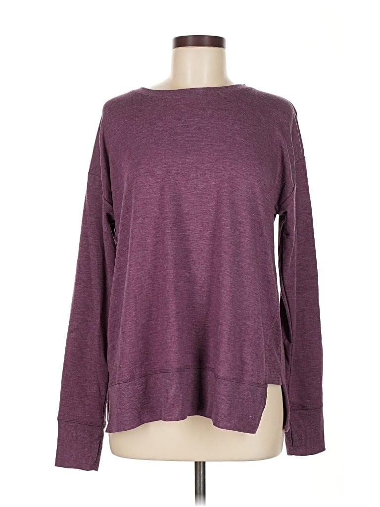 Pre-owned Jockey Long Sleeve T-shirt In Burgundy