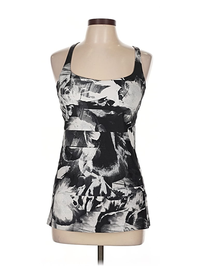 Pre-owned Lucy Tank Top Silver Halter Neckline Tops