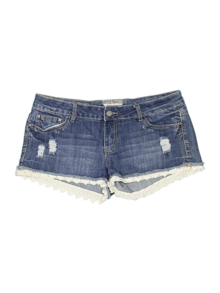 Pre-owned Hot Kiss Denim Shorts In Blue