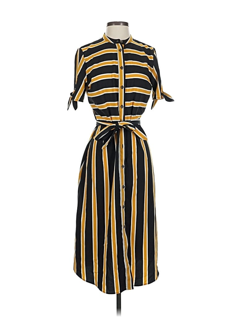 Pre-owned Who What Wear Casual Dress In Yellow