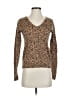 ATM Animal Print Brown Pullover Sweater Size XS - photo 1