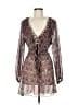 Assorted Brands 100% Polyester Brown Long Sleeve Blouse Size M - photo 1