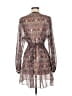 Assorted Brands 100% Polyester Brown Long Sleeve Blouse Size M - photo 2