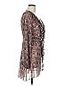Assorted Brands 100% Polyester Brown Long Sleeve Blouse Size M - photo 4