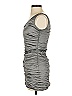 Nicole Miller Metallic Silver Cocktail Dress Size 0 - photo 5