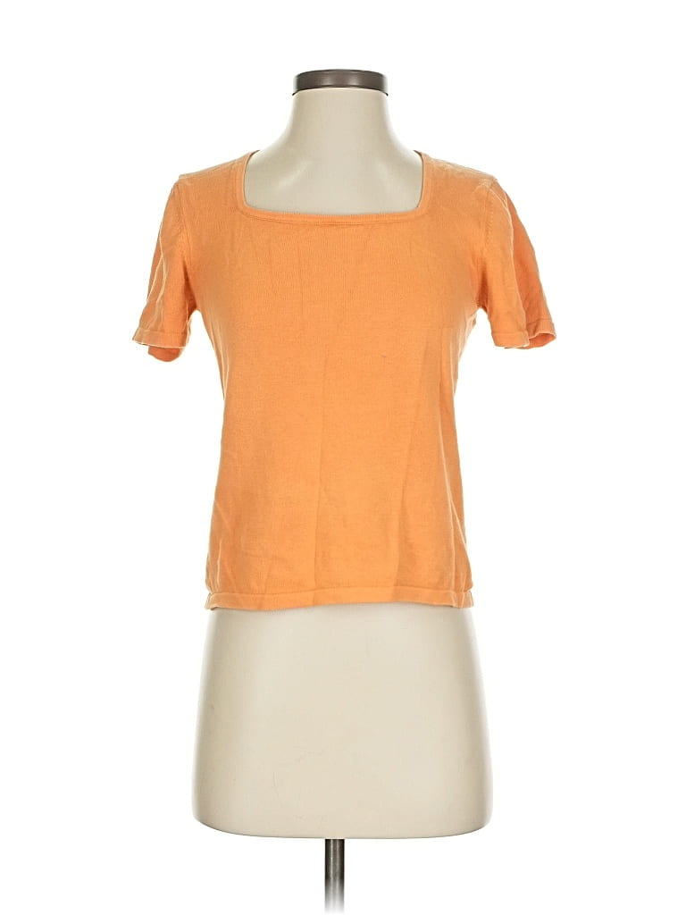 Pre-owned Unbranded Short Sleeve T-shirt In Orange