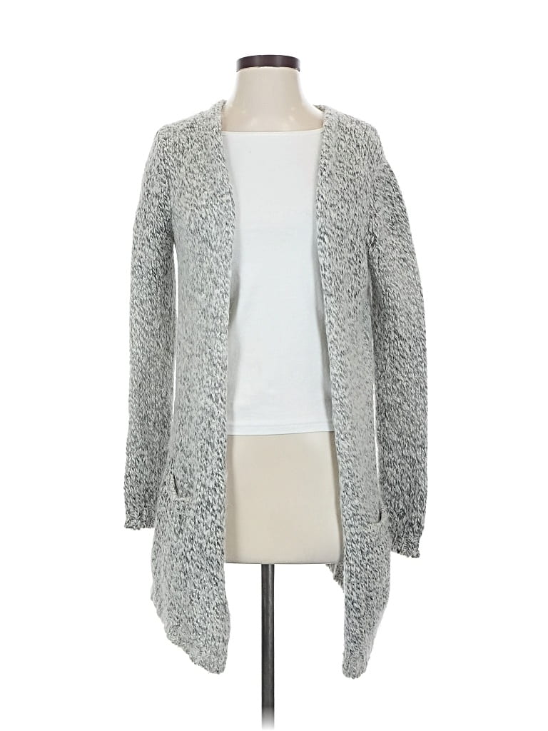 Pre-owned Halston Heritage Cardigan Sweater In Gray