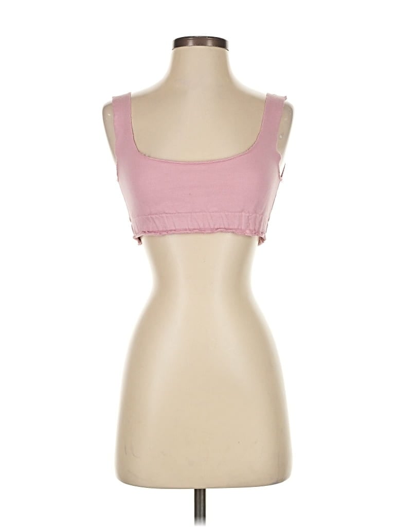 Tropic Of C Tank Top Pink Strapless Neckline Tops