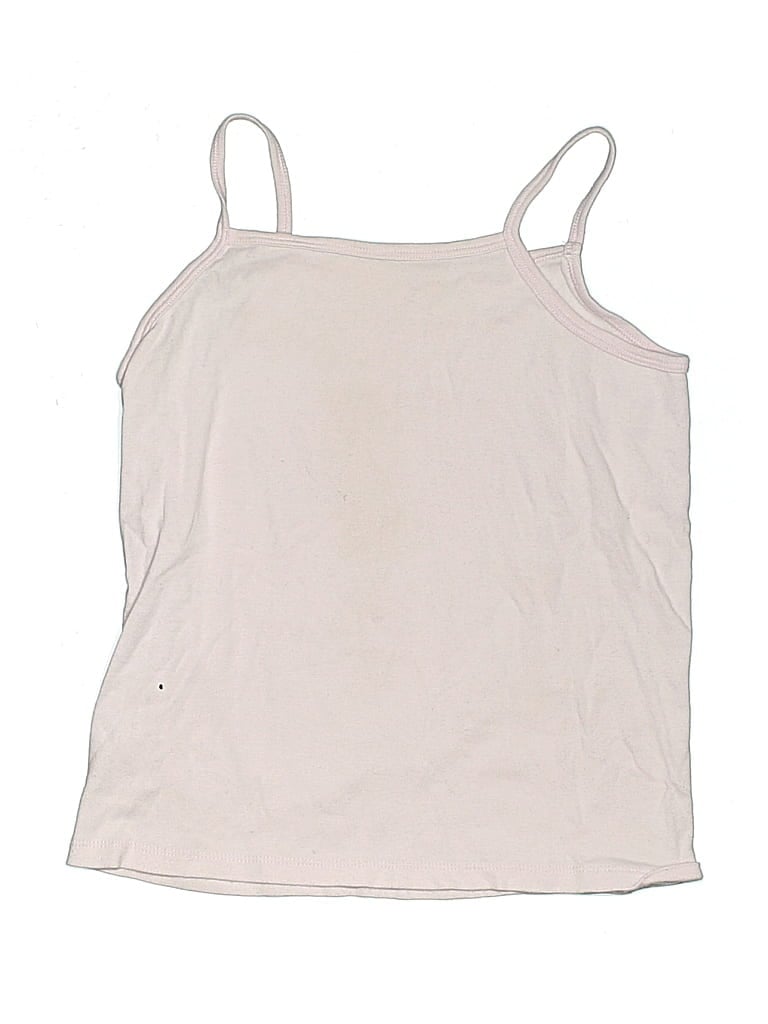 Pre-owned Uniqlo Kids' Tank Top Ivory Halter Neckline Tops In White