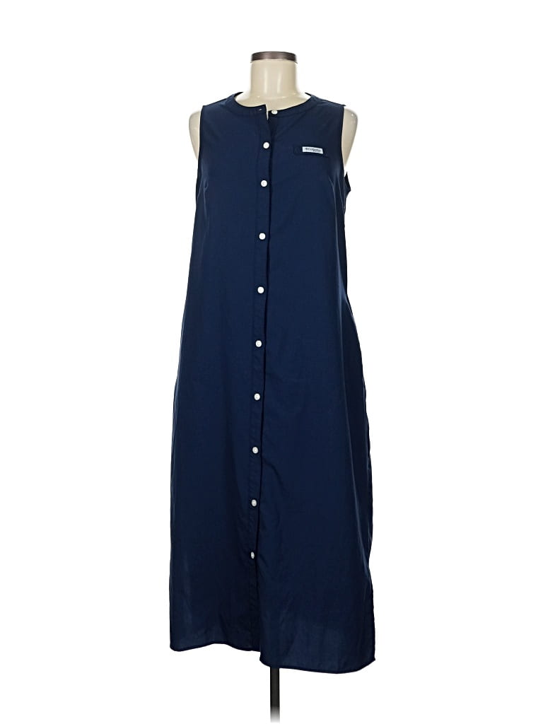 Pre-owned Columbia Casual Dress In Blue