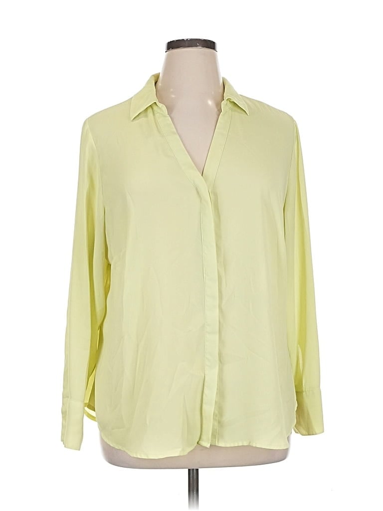 Pre-owned Worthington 3/4 Sleeve Blouse In Green