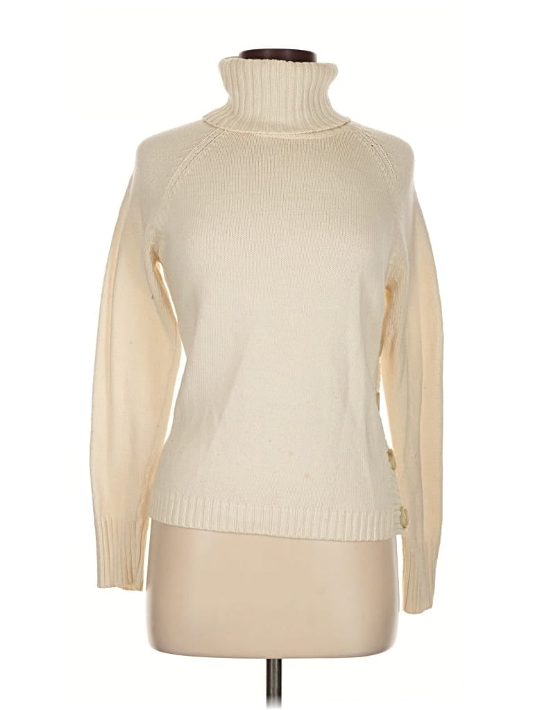 Pre-owned The Limited Wool Pullover Sweater In White