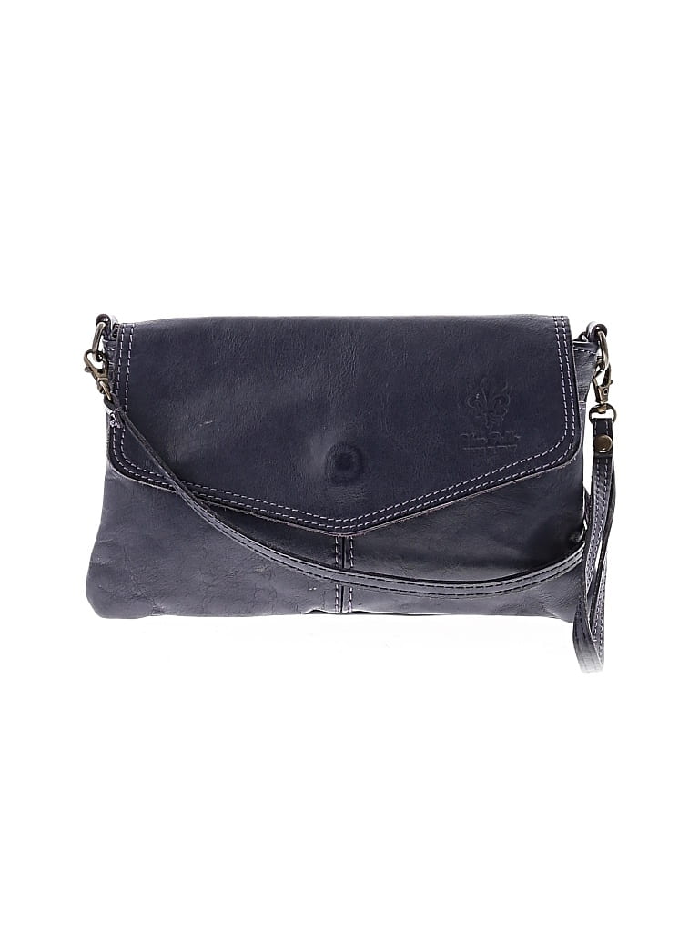 Pre-owned Vera Pelle Leather Crossbody Bag In Purple