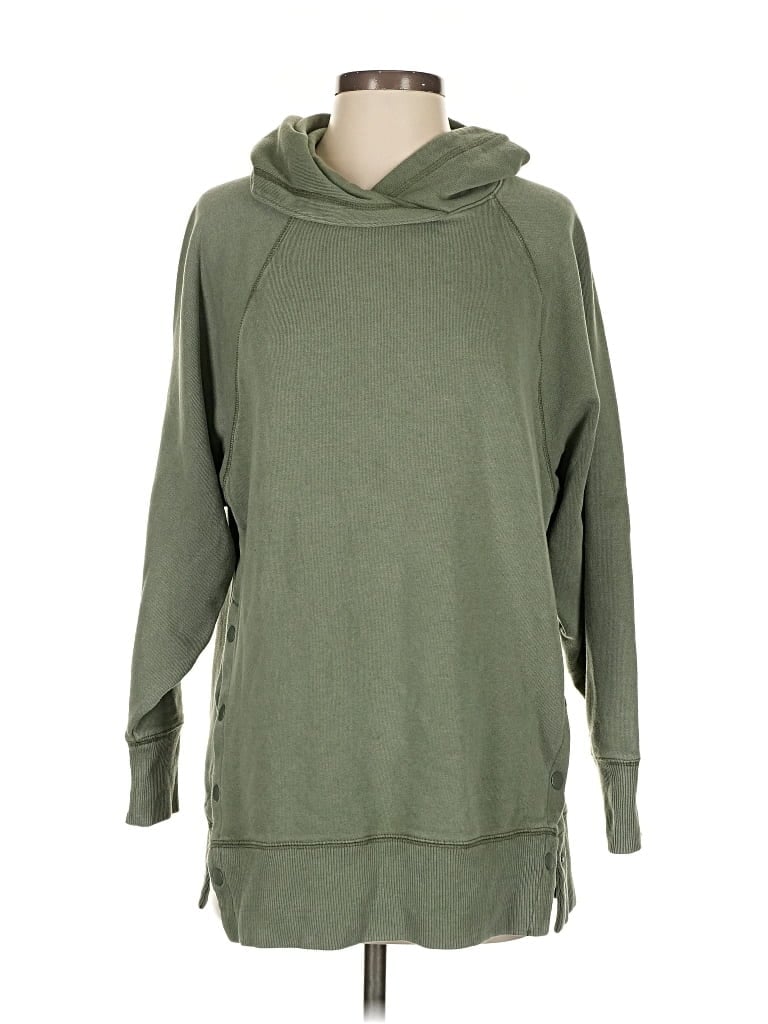 Pre-owned Aerie Pullover Hoodie In Green
