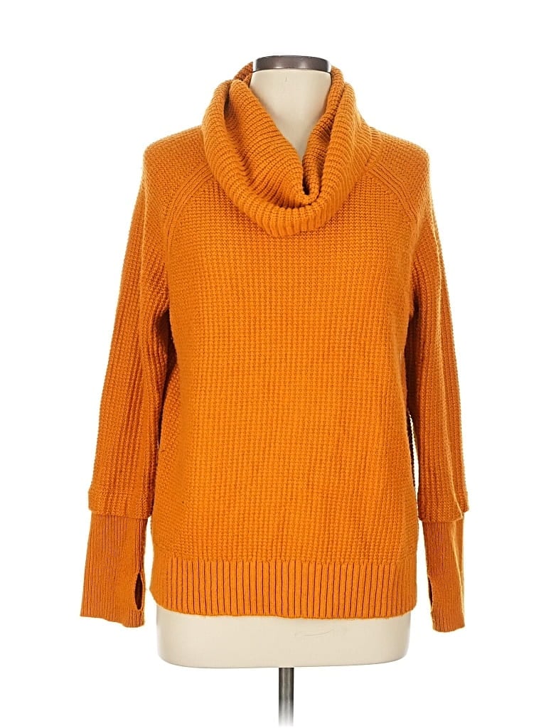 Pre-owned Market & Spruce Turtleneck Sweater In Orange
