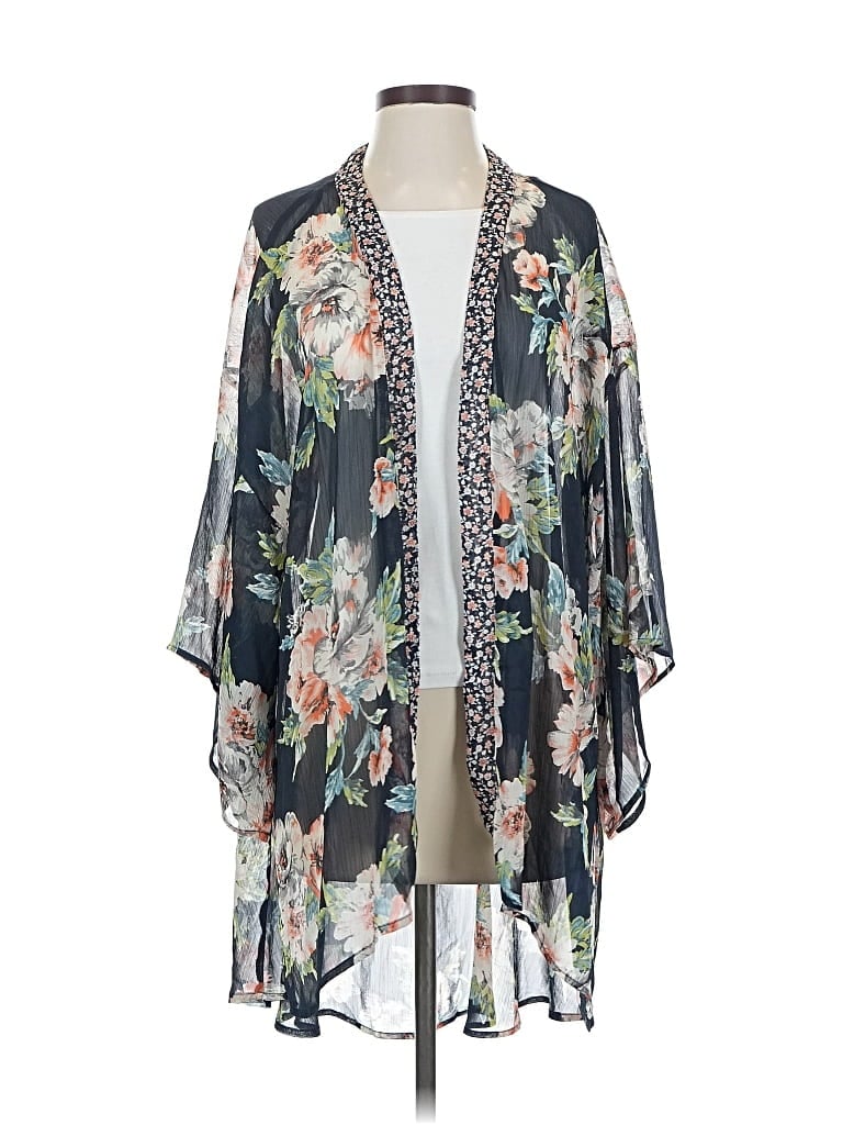 Pre-owned B.o.g. Collective Kimono In Gray