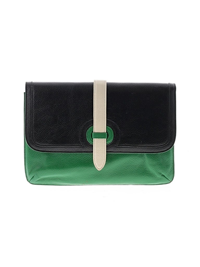 Pre-owned Neiman Marcus Leather Clutch In Black