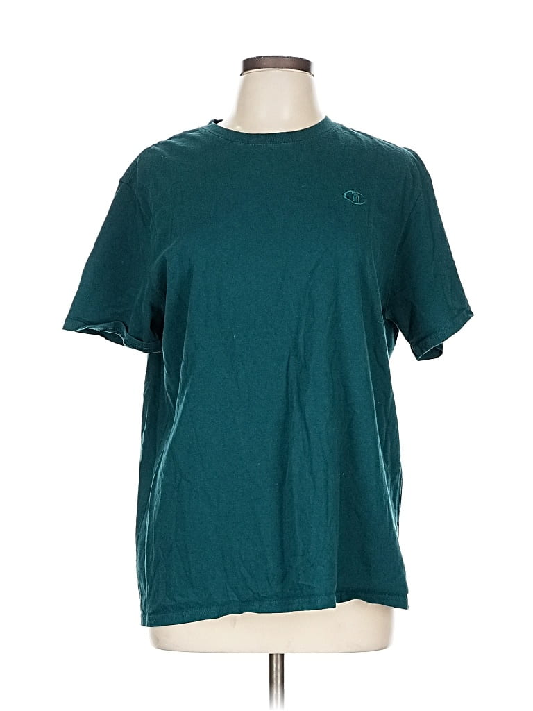 Pre-owned Champion Short Sleeve T-shirt In Green