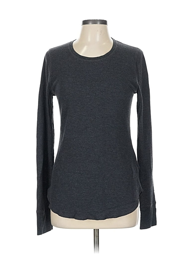 Pre-owned Old Navy Long Sleeve T-shirt In Gray