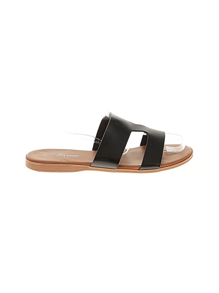 Pre-owned Forever Sandals In Black