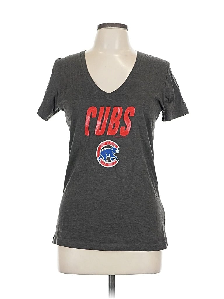 Pre-owned Genuine Merchandise By Team Athletics Short Sleeve T-shirt In Gray