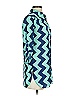 The Rage 100% Polyester Chevron-herringbone Teal Blue 3/4 Sleeve Blouse Size S - photo 4
