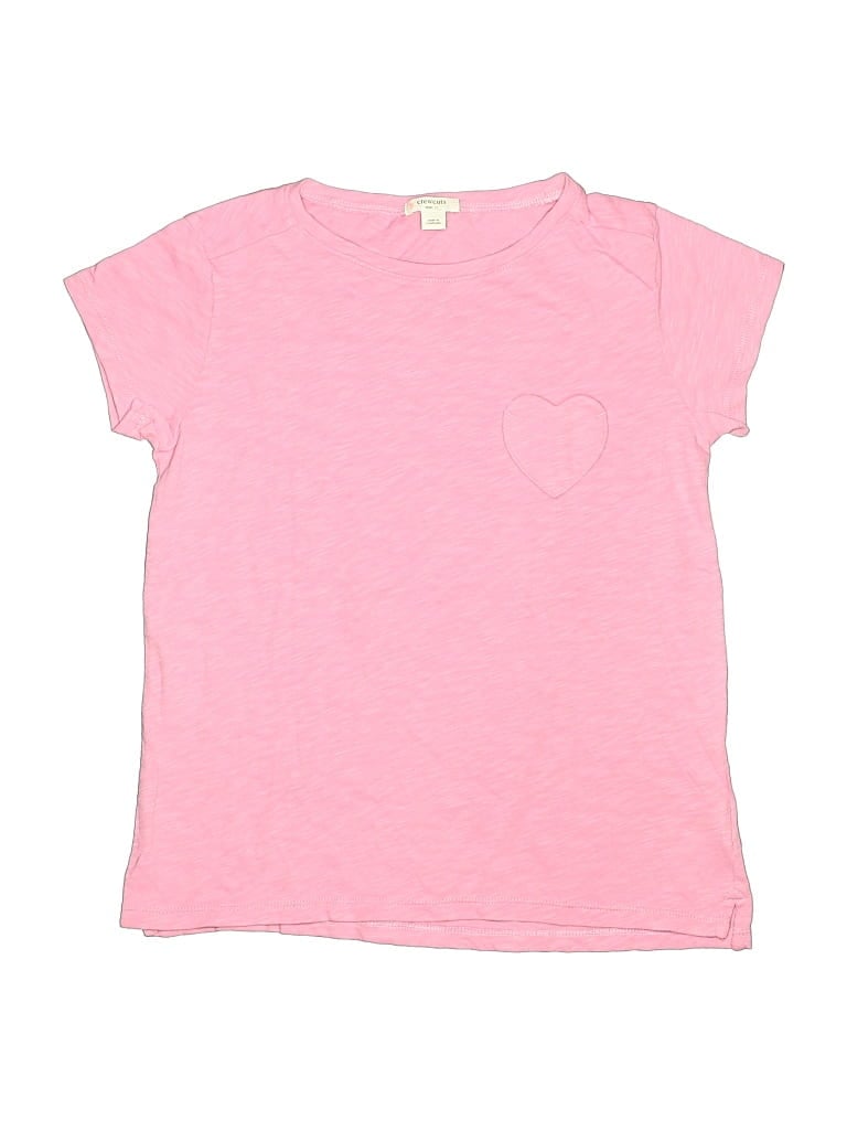 Pre-owned Crewcuts Kids' Short Sleeve T-shirt In Pink