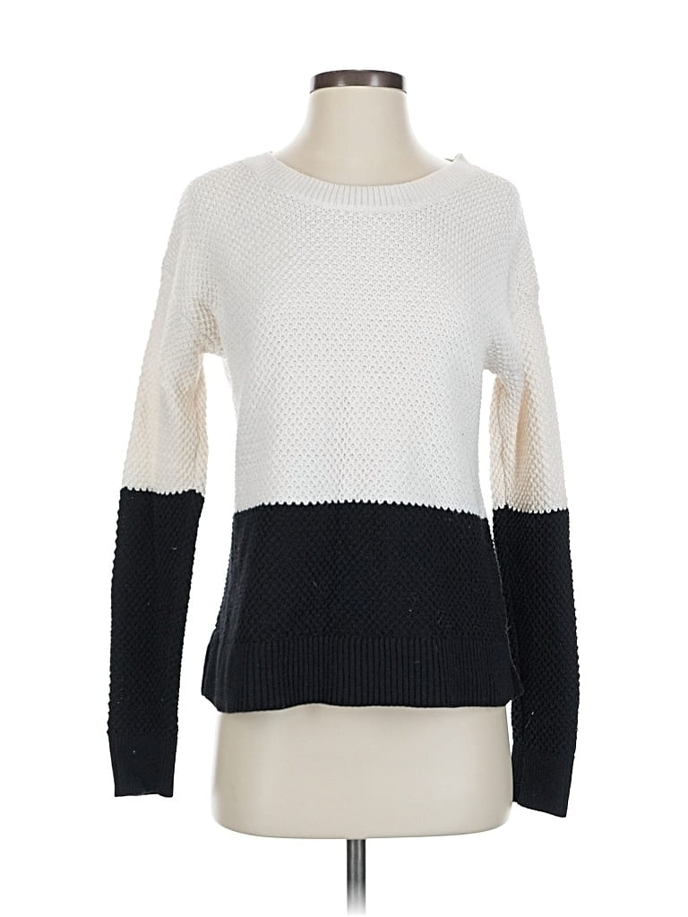 Pre-owned Banana Republic Factory Store Pullover Sweater In White