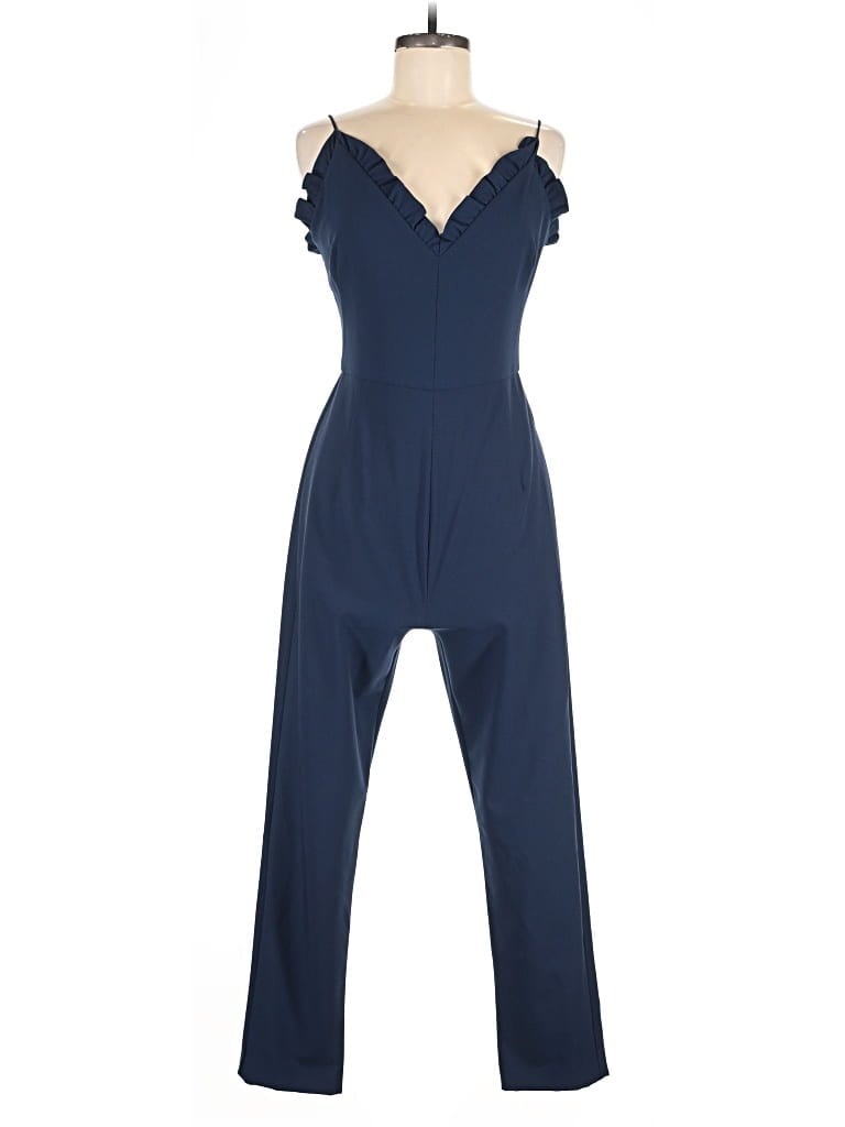 Pre-owned Black Halo Jumpsuit In Blue