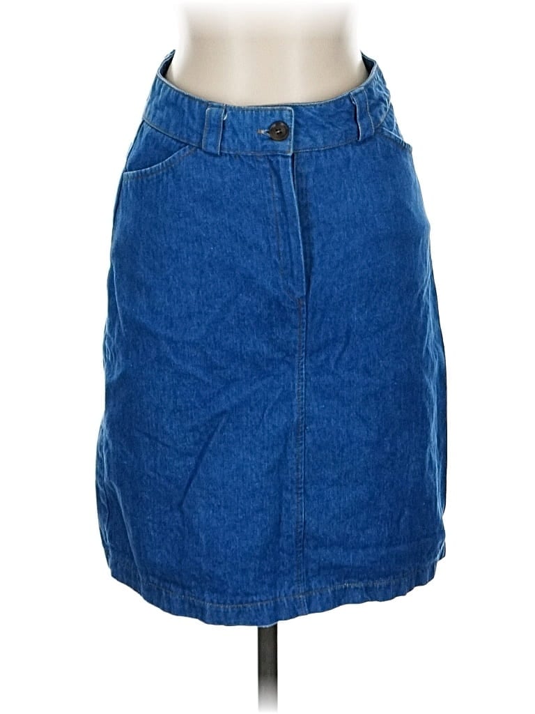 Pre-owned Assorted Brands Denim Skirt In Blue