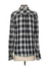 Paige 100% Viscose Plaid Gray Long Sleeve Button-Down Shirt Size S - photo 2
