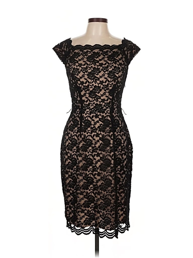 Pre-owned Connected Apparel Cocktail Dress In Black