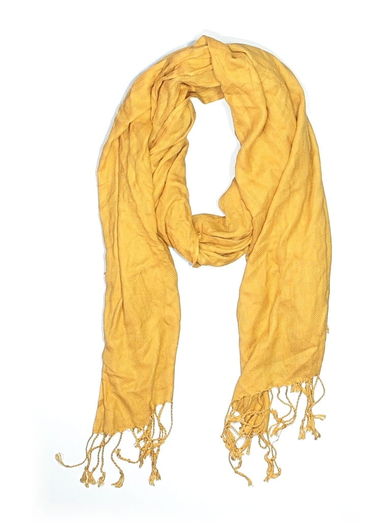 Pre-owned Unbranded Scarf In Yellow
