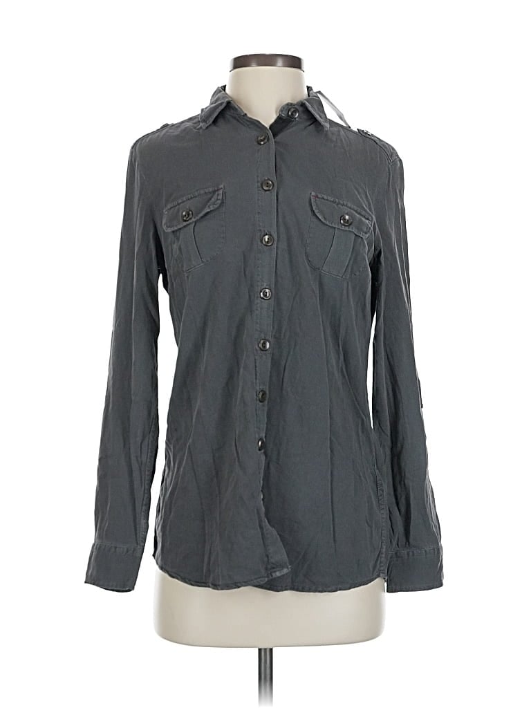 Pre-owned Mavi Long Sleeve Button Down Shirt In Gray