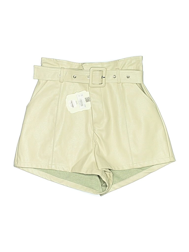 Altar'd State Faux Leather Shorts In Green