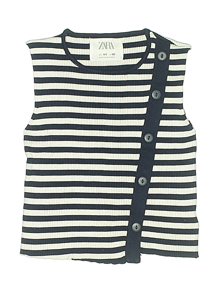 Pre-owned Zara Kids' Sweater Vest In Blue