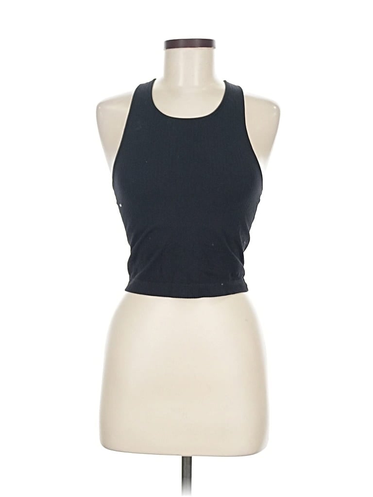 Pre-owned Unbranded Tank Top Black Halter Neckline Tops