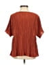 Madewell 100% Polyester Orange Short Sleeve Blouse Size XXS - photo 2
