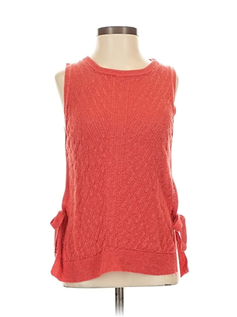 Pre-owned Lucky Brand Sleeveless Blouse In Orange