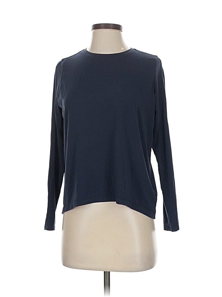 Pre-owned Athleta Long Sleeve T-shirt In Blue