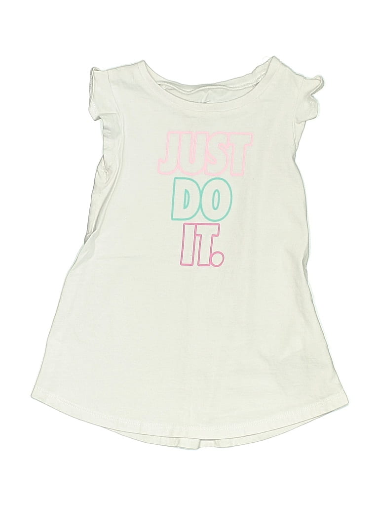 Pre-owned Nike Kids' Sleeveless T-shirt In White