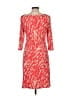 DressBarn Print Red Casual Dress Size 10 - photo 2