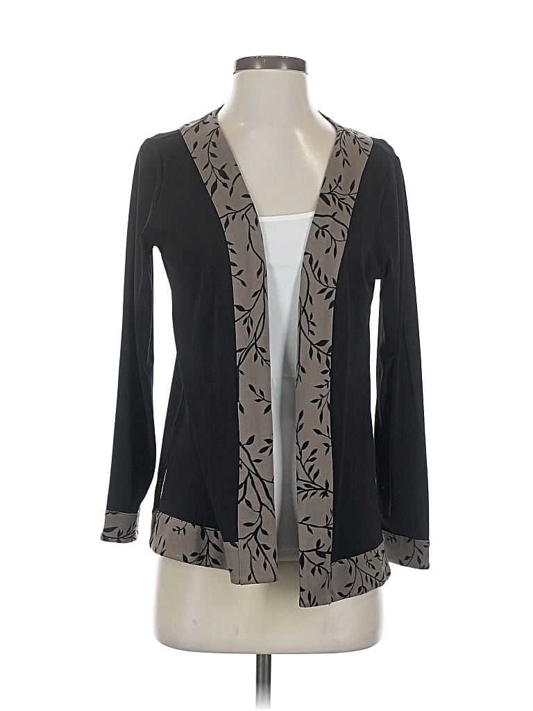 Pre-owned Christopher & Banks Cardigan Sweater In Black