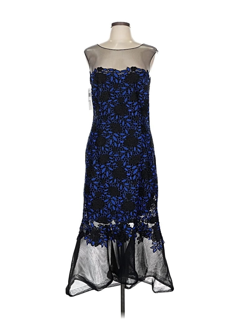 Pre-owned Teri Jon Cocktail Dress In Blue