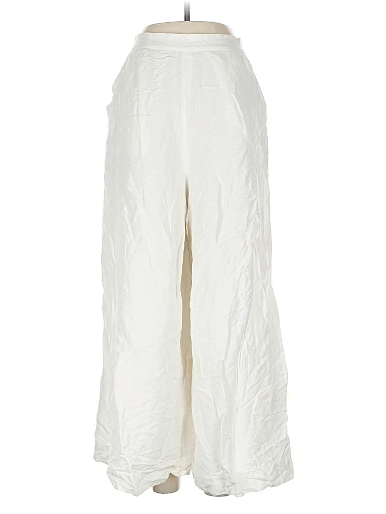 Pre-owned Fame And Partners Linen Pants In Ivory