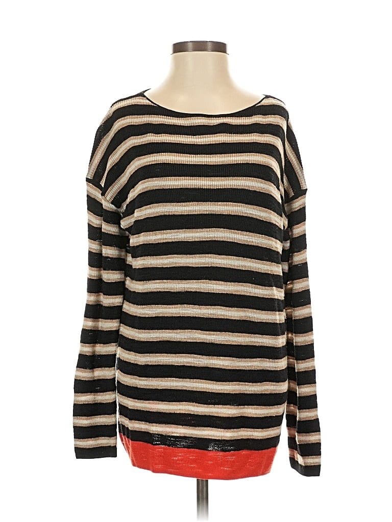 Pre-owned Lou & Grey Pullover Sweater In Black