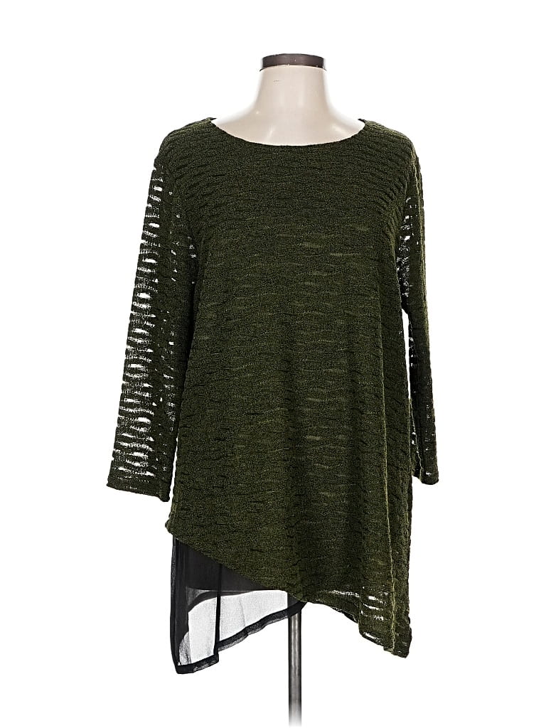 Pre-owned Peck & Peck Pullover Sweater In Green